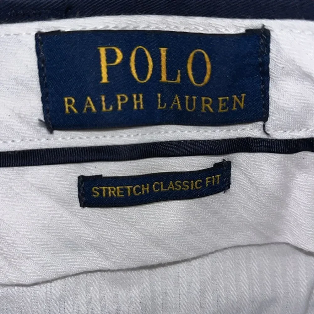 New POLO RALPH LAUREN Men’s Navy Blue Embroidered Sewn Polo Bear Shorts Pwing